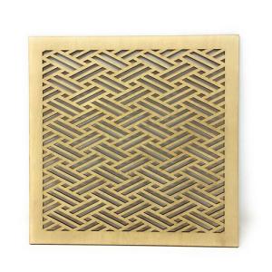 ウォールデコレーション 組子調 和風アートパネル 木製 麻の葉 シナ