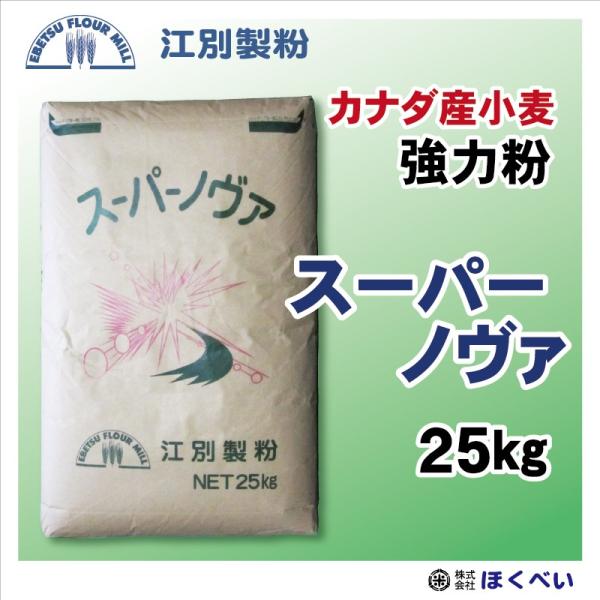 江別製粉　スーパーノヴァ 1CW 25ｋｇ カナダ産　パン用強力粉　業務用
