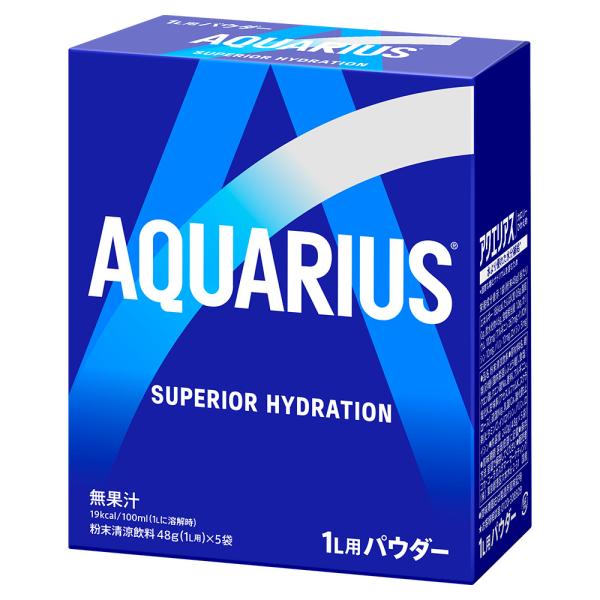 アクエリアス（48gパウダー5袋）×6箱 合計30袋入 粉 粉末タイプ 送料無料 CocaCola ...