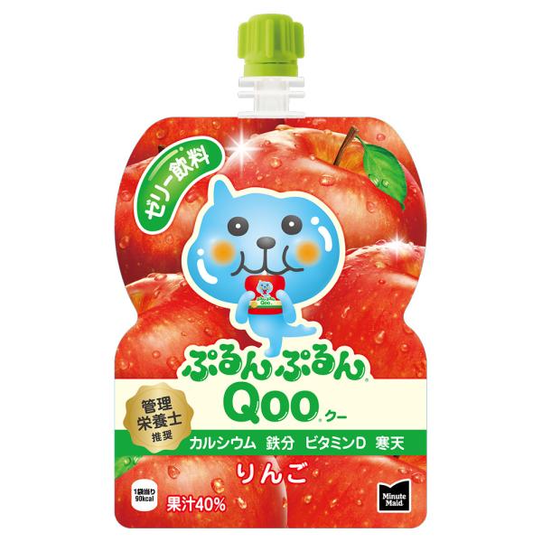 ミニッツメイド ぷるんぷるんQoo（クー）りんご  125g×6本  アップル  CocaCola ...