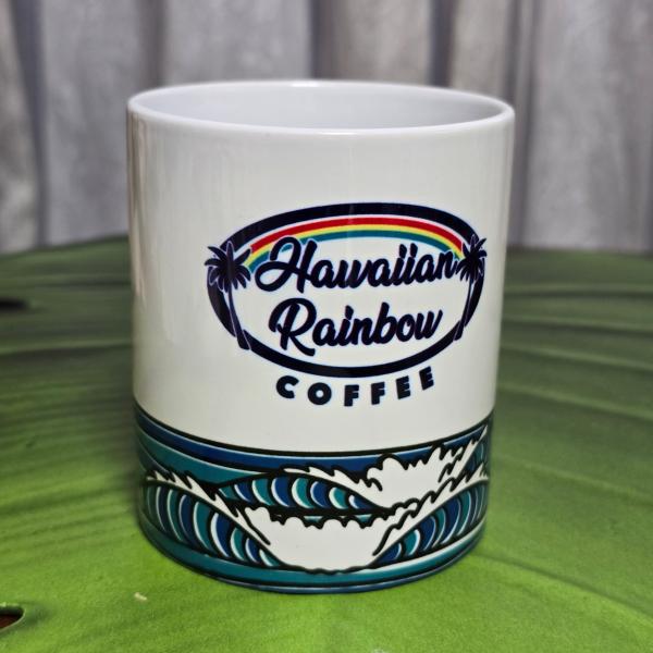 マグカップ コーヒーカップ ハワイアン柄 波 レインボー Hawaiian Rainbow COFF...
