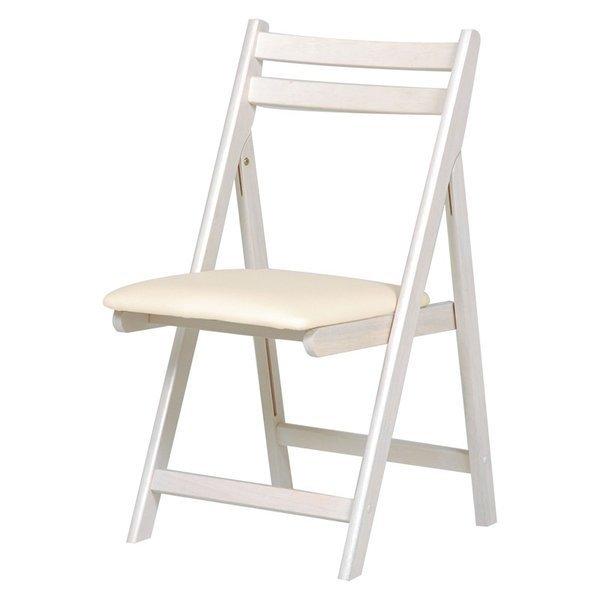 折りたたみ椅子(作業用チェア) 木製×合成皮革/合皮