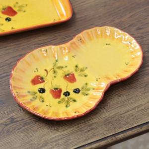 ポルトガル パスタ皿 ラウンドプレート 深皿 フルーツ柄 ベリー PFA