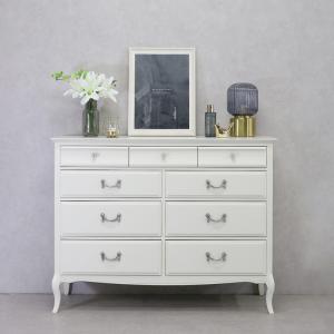 ロココ 5段チェスト タンス 収納家具 チェスト 衣類収納 3引き出し 猫