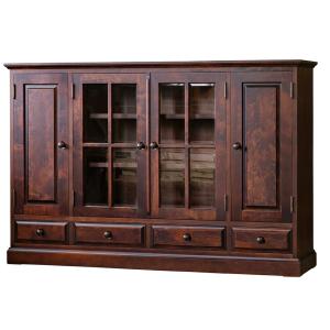 キャビネット 木製 イタリア 完成品 猫脚 象嵌 ブラウン ヨーロピアン