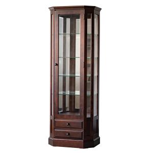 三越家具【ブルージュ】ステンドグラス キュリオケース・飾り棚