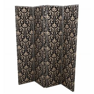 ジェニファーテイラー 4連 スクリーン 衝立 ファブリック