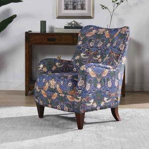 スーパーハイバックチェア ブラック 一人掛け スタッズ ベロア 1P