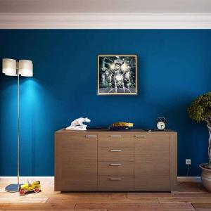 アートフレーム ピース 幸運の翼 クリスタルピクチャー 額絵 ゴールド