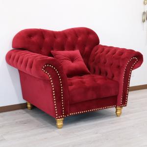 1Pソファ ハイバック ベロア タイガー 虎柄 1人がけ 応接室用 背もたれ