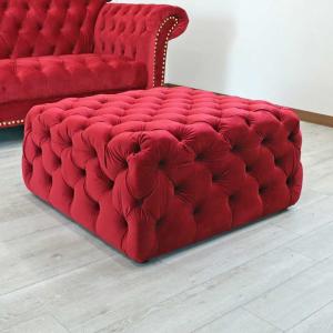 イタリア 背付き スツール 猫脚 ブルー・アラベスク ホワイト