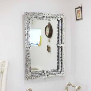 ミラー家具 5段チェスト ディスプレイスタンド サイドテーブル ミラー