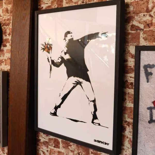 アートポスター バンクシー Molotov Banksy アートパネル 壁掛け アートフレーム ウォ...