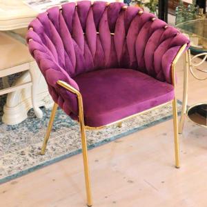 ダイニングチェア 合皮 ワインレッド マホガニー 猫脚 完成品 レザー