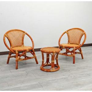 ラタン一人がけソファ アームチェア 軽量 ソファー リバーシブル