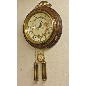 イタリア 壁掛け時計 カパーニ アンティークポプラ ウォールクロック