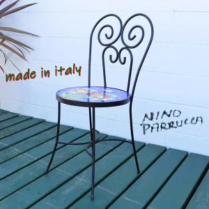 イタリア テーブルセット レモン ガーデンテーブル チェア 5点セット