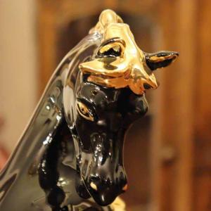 陶器 動物 馬 置物 イタリア製 完成品 ヨー...の詳細画像1