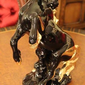 陶器 動物 馬 置物 イタリア製 完成品 ヨー...の詳細画像2