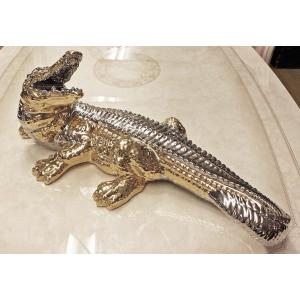 陶器 動物 サイ 置物 イタリア製 ライナセロス 完成品 アニマル