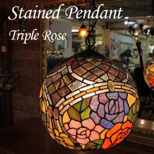 ステンドグラスランプ 蓮の花 16インチ 大型 ティファニーランプ