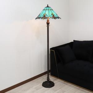 ステンドグラスランプ 大型 葡萄柄 フロアランプ アンティーク インテリア hokuo_321-168