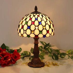ステンドグラスランプ ローズ 8インチ 卓上ランプ テーブルランプ