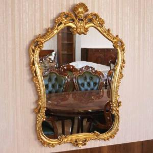 イタリア ミラー 壁掛け ゴールド 完成品 鏡...の詳細画像1