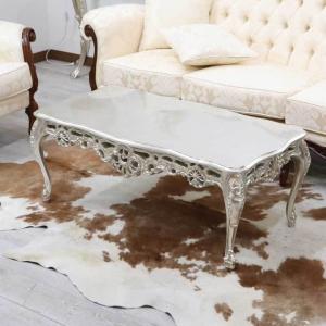 イタリア リビングテーブル 117cm センターテーブル 象嵌 ローテーブル
