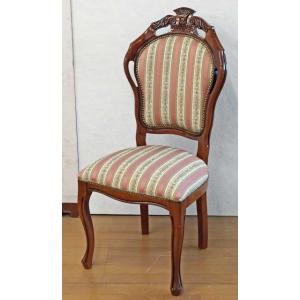 イタリア ダイニングチェア ブルー・金華山 木製 完成品 イス チェア