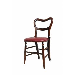 ダイニングチェア レッドモケット マホガニー 猫脚 完成品 茶