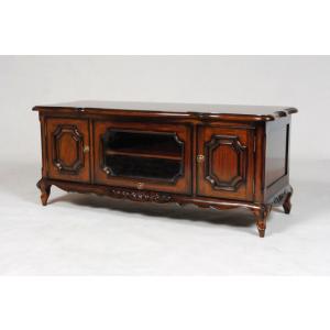 イタリア 家具 ローキャビネット サイドボード 幅80cm 象嵌 完成品