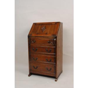 昭和レトロ　ライティングビューローデスク ライティング ビューロー オーク 完成品 木製 レトロ デスク 机 414B