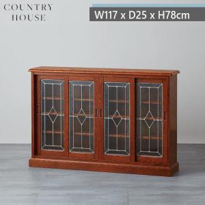 カントリーハウス 布張りスクリーン 3連 衝立 パーテーション 象嵌