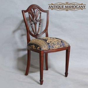 イタリア ダイニングチェア 猫脚 レッドストライプ 完成品 イス