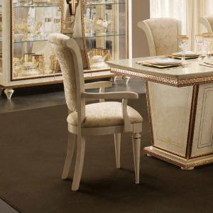 イタリア ダイニングテーブル 100cm幅 4人用 象嵌 ブーケ アッティカ