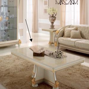 サルタレッリ　センターテーブル　フローレンス　ロココ調　大理石風　アイボリー サルタレッリ センターテーブル フローレンス ロココ調 大理石風