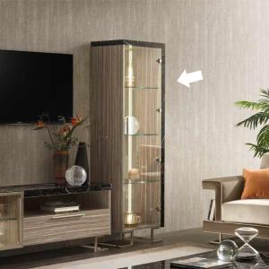 1ドアキュリオケース LUCE dark ルーチェダーク アレドクラシック コレクションケース ガラスケース キャビネット イタリア製