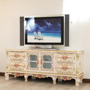 猫脚テレビ台 アンティークテレビ台 サイドボード ロココ調 イタリア家具 hokuo_122-ts-576