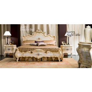 イタリア製 ヴィンテージ バロック ゴールド 彫刻 キングベッド ヘッドボード イタリア製 ヴィンテージ バロック ゴールド 彫刻 キングベッド