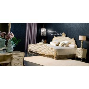シリック 家具 ダブルサイズベッド マットレス別 LARISSA 7742 ヨーロピアン アンティーク アンティーク 猫脚 SILIK イタリア製