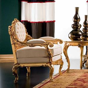 シリック 家具 1Pソファ DEDALO 821 ヨーロピアン アンティーク アンティーク 猫脚 SILIK イタリア製