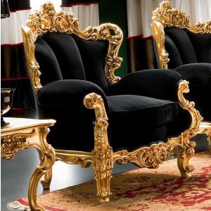 女王様の椅子 クイーン チェア レッド ゴールド アンティーク