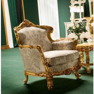 シリック 家具 1Pソファ OMERO 8811 ヨーロピアン アンティーク アンティーク 猫脚 SILIK イタリア製