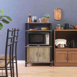 FURNITURE） カリモク家具（KARIMOKU キャスター付き キッチンキャビネット レンジ台 カリモク karimoku カリモク おしゃれ 家電収納棚 食器棚・キッチンカウンター