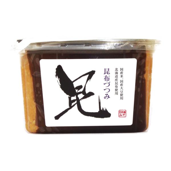 【Ｓ】日本海みそ 昆布づつみ 500g ６個（１ケース） __ 宅配80サイズ