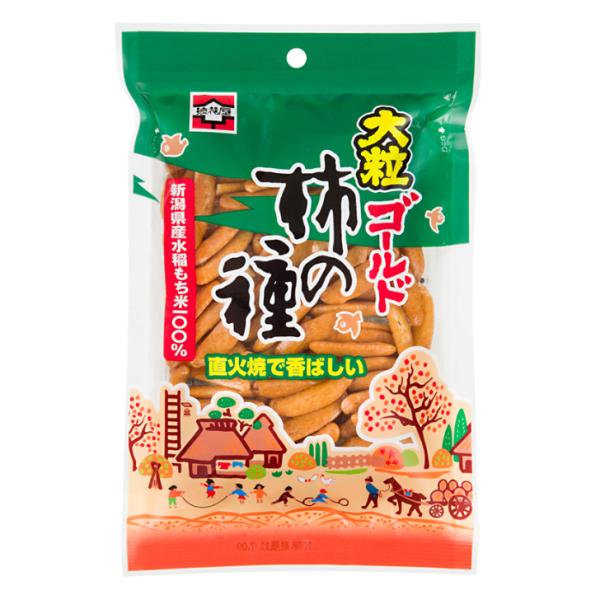 【Ｍ】浪花屋 大粒 ゴールド 柿の種 80g １２個（１ケース） 宅配80サイズ