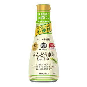 キッコーマン いつでも新鮮 えんどうまめしょうゆ 200ml １２本（２ケース） 宅配80サイズ