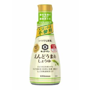 キッコーマン いつでも新鮮 えんどうまめしょうゆ 200ml ６本（１ケース） 宅配60サイズ