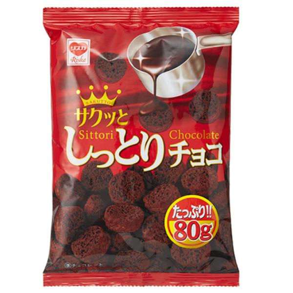 リスカ しっとりチョコ 80g １５個（１ケース） 宅配100サイズ